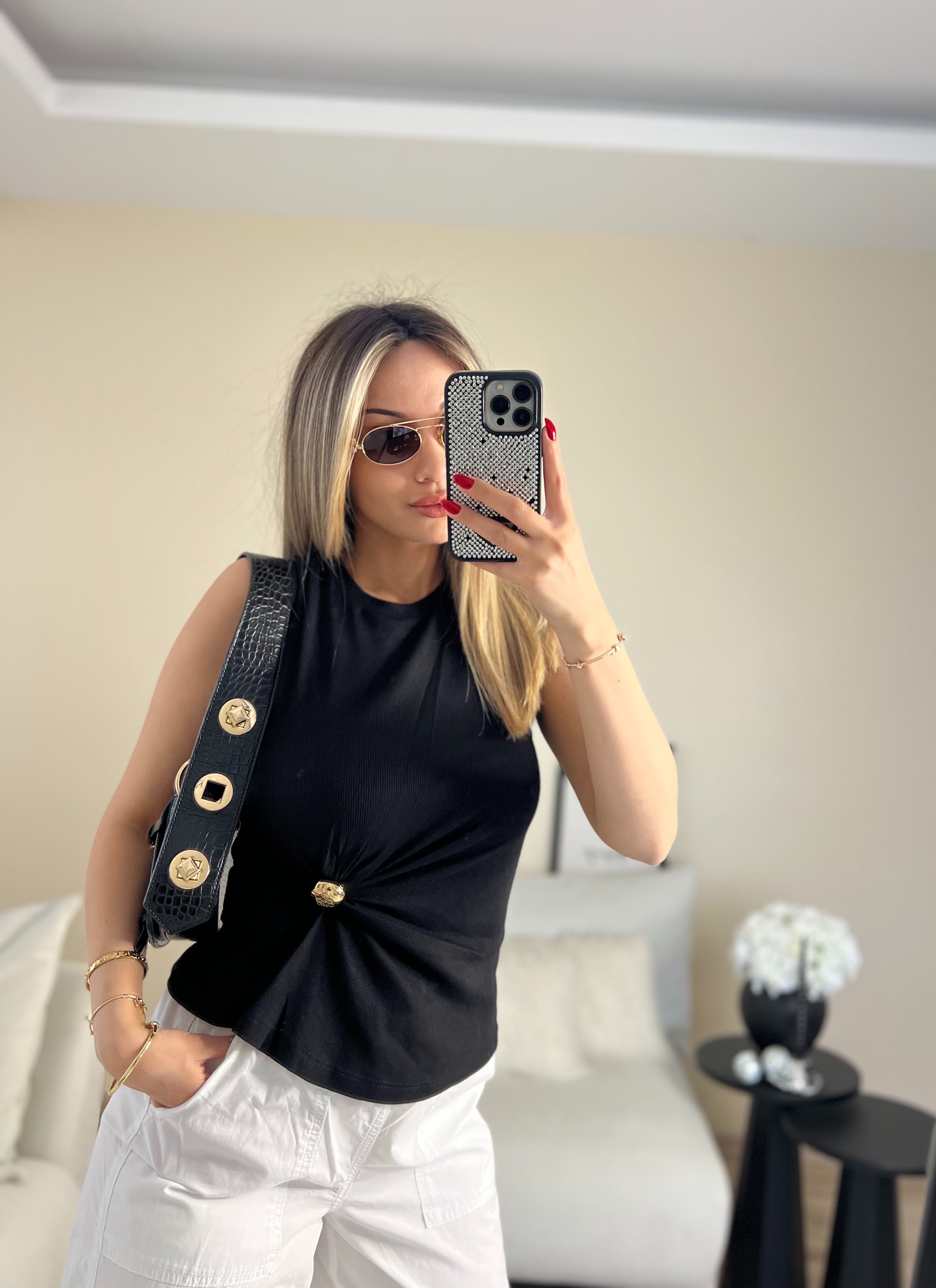 MARKA MODEL LWE TOKALI BLUZ - SIYAH